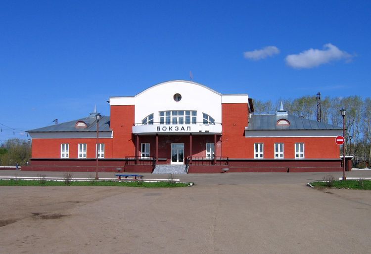 Вокзал на станции Пижма