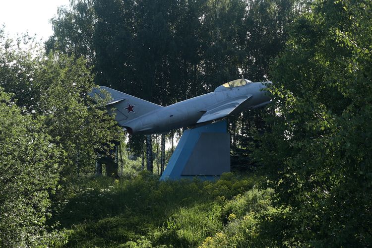 Самолёт-памятник МиГ-17 в Семьянах